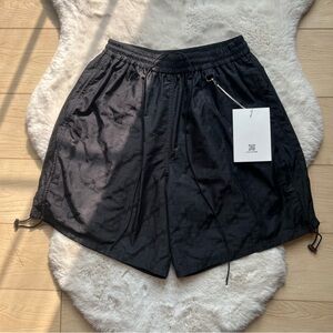 Black All Over Jacquard Shorts We11Done Women’s Medium Track Short Edgy Street